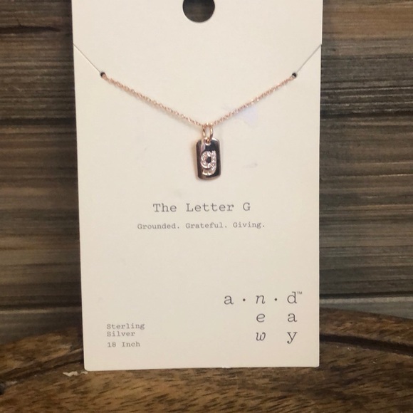 a new day Jewelry - ❤️ A New Day Sterling Silver Letter G Necklace ❤️ a new day Jewelry - ❤️ A New Day Sterling Silver Letter G Necklace ❤️